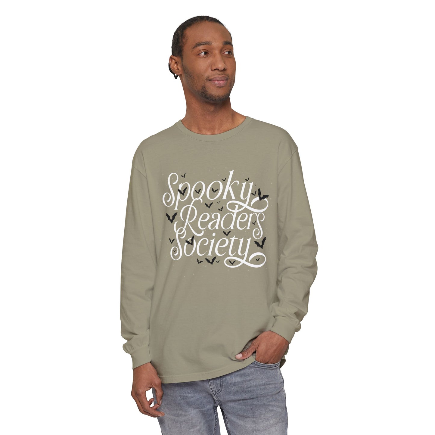 Spooky Readers Society Comfort Colors Long Sleeve T-Shirt