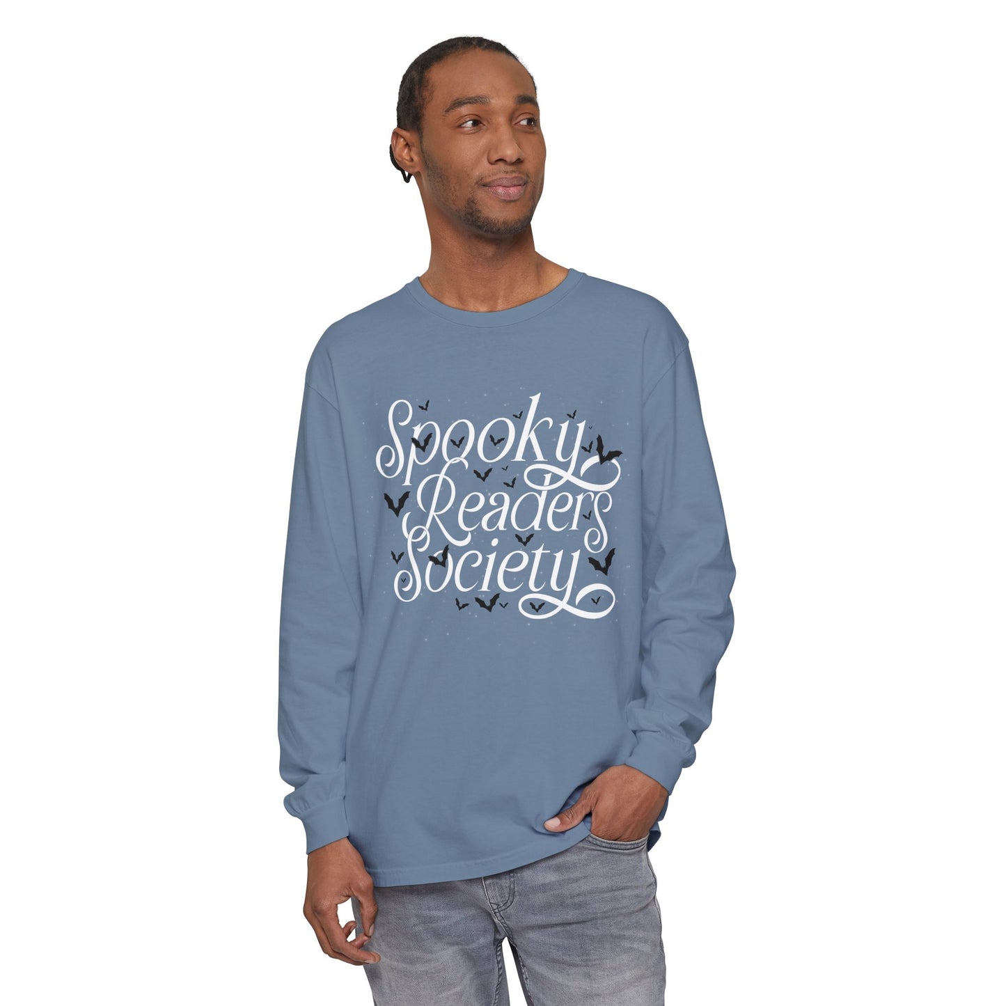 Spooky Readers Society Comfort Colors Long Sleeve T-Shirt