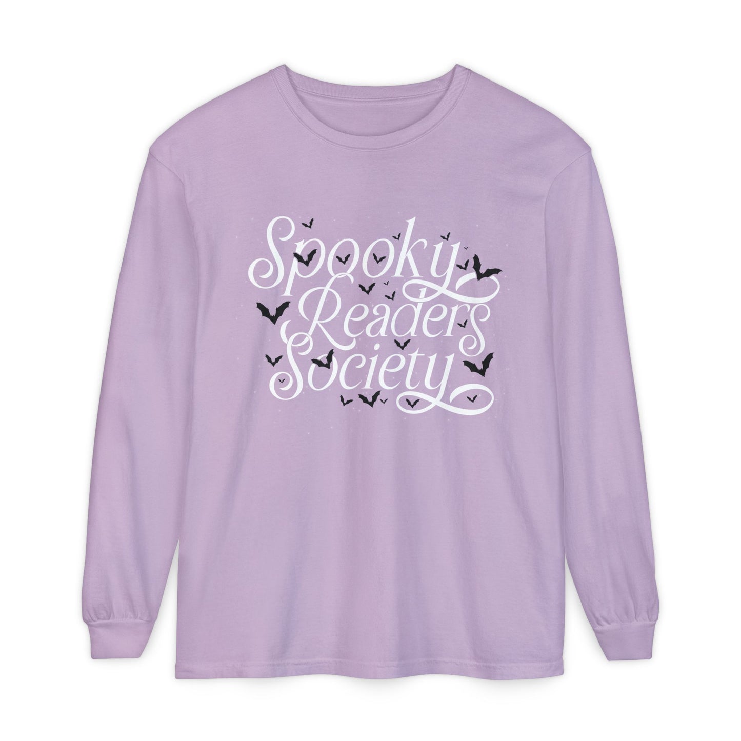 Spooky Readers Society Comfort Colors Long Sleeve T-Shirt
