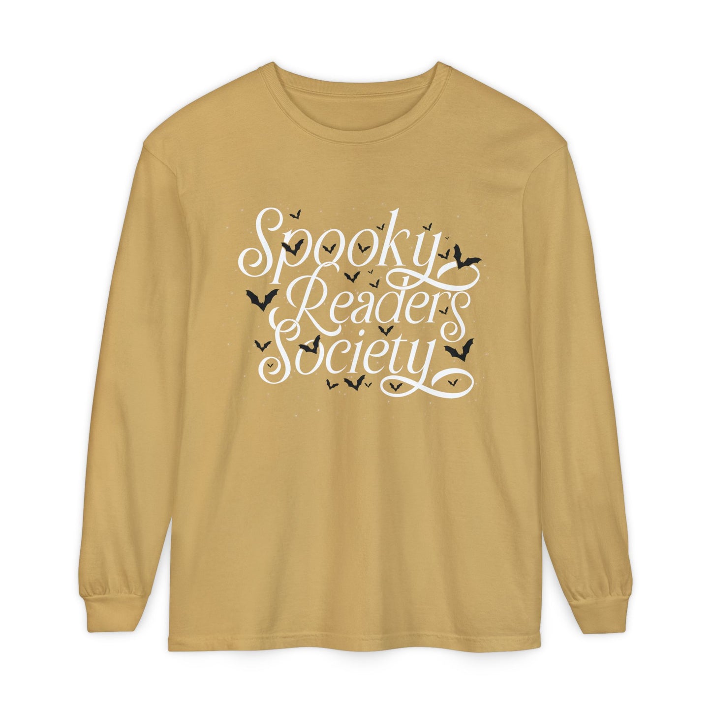 Spooky Readers Society Comfort Colors Long Sleeve T-Shirt