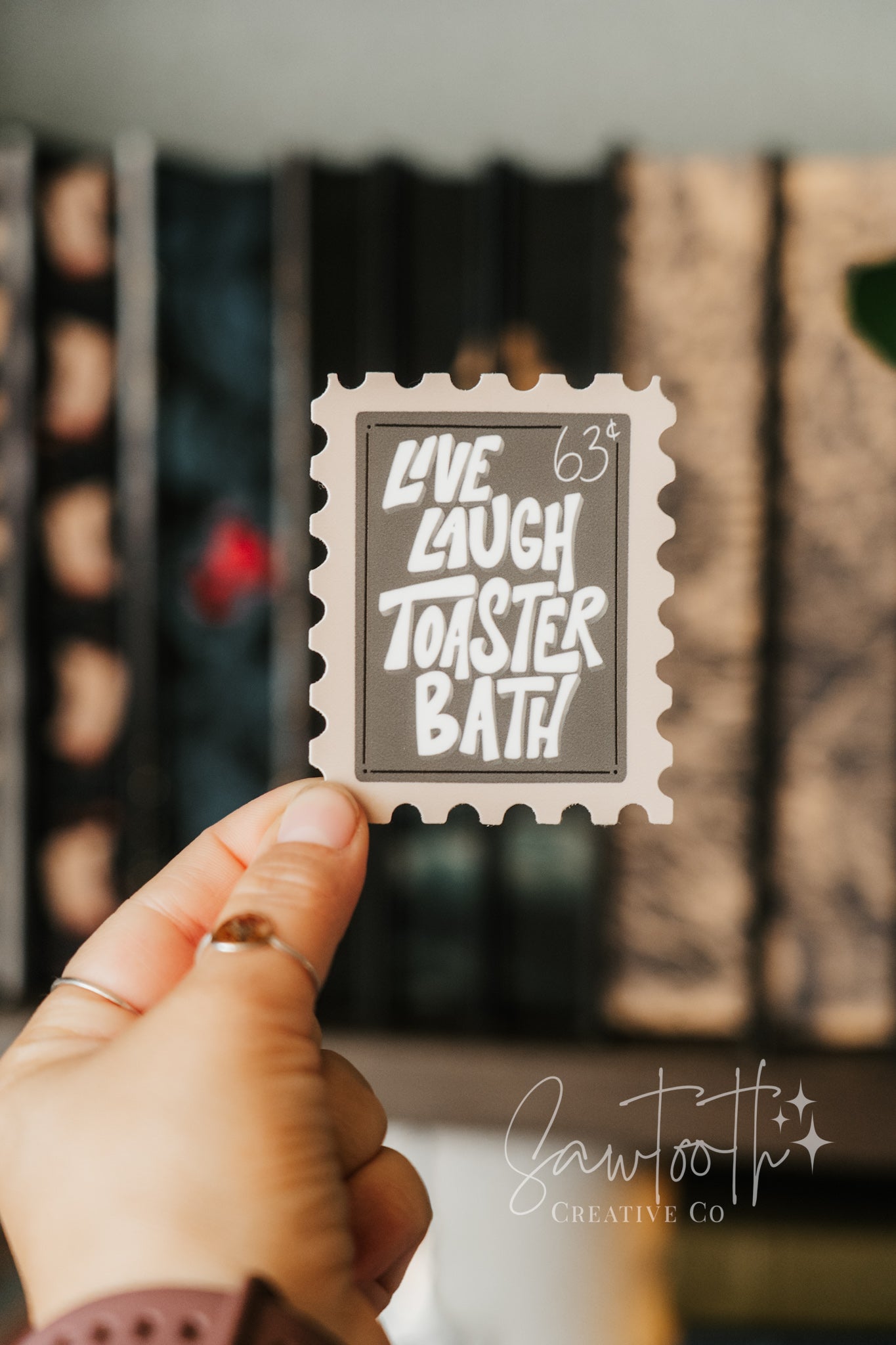Live, Laugh, Toaster Bath Sticker