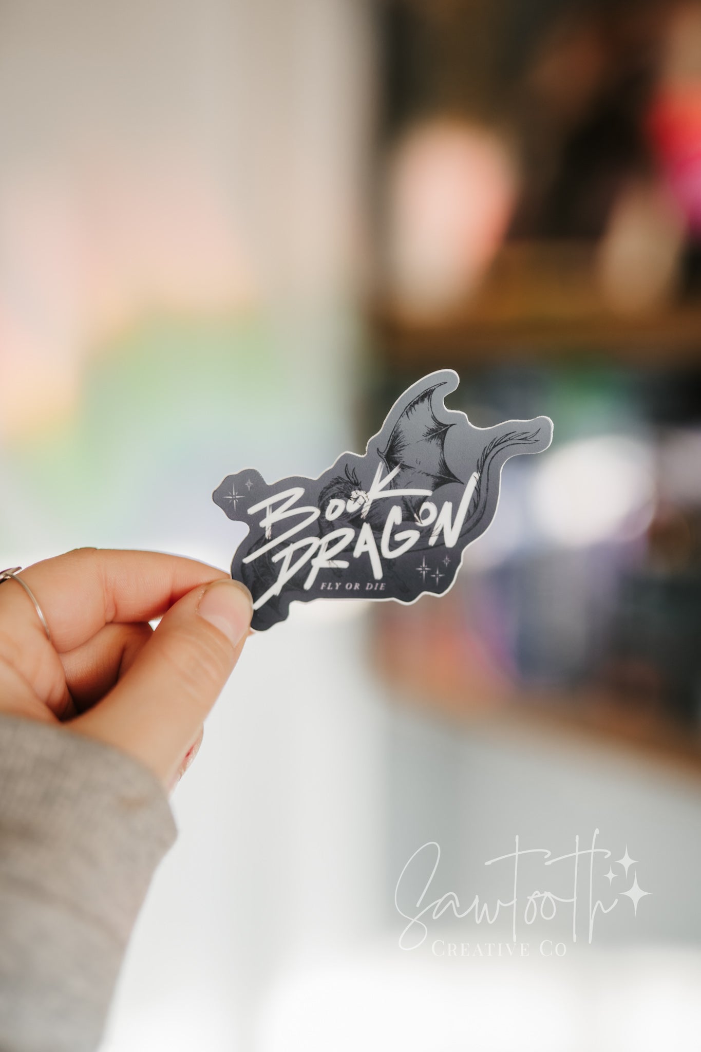 Book Dragon Sticker