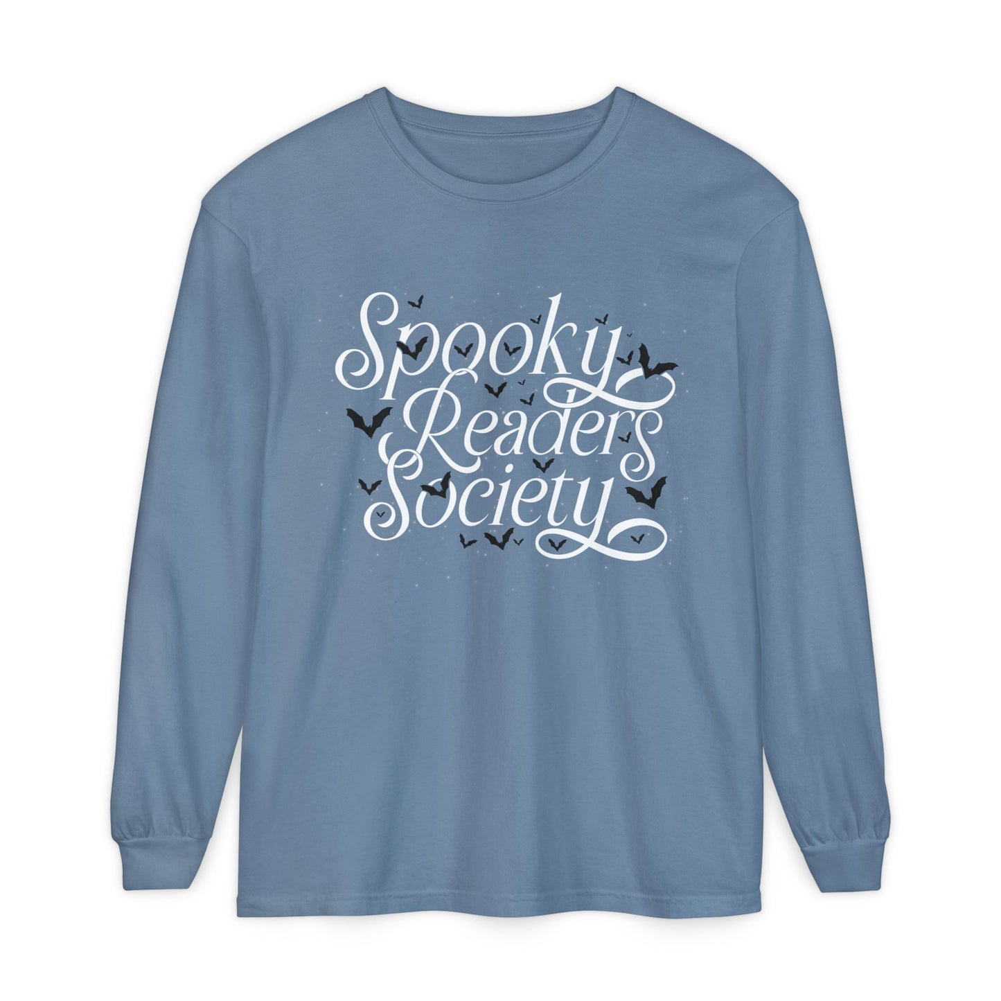 Spooky Readers Society Comfort Colors Long Sleeve T-Shirt