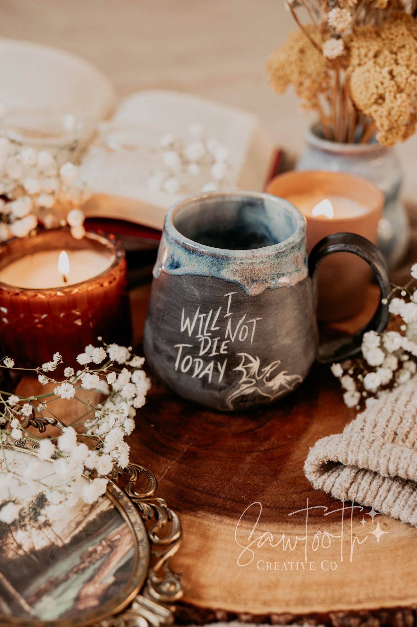 I Will Not Die Today Mug - Large