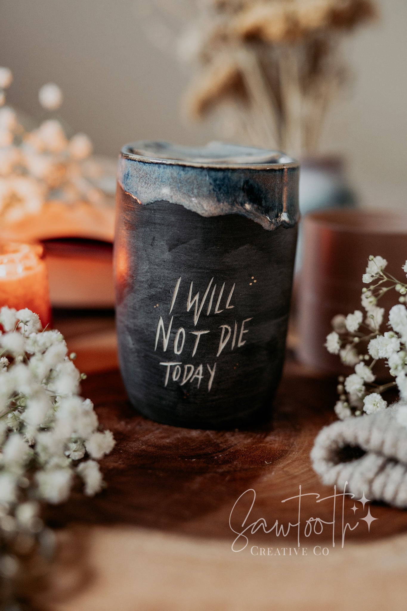 24k Gold - I Will Not Die Today Sipper - Large
