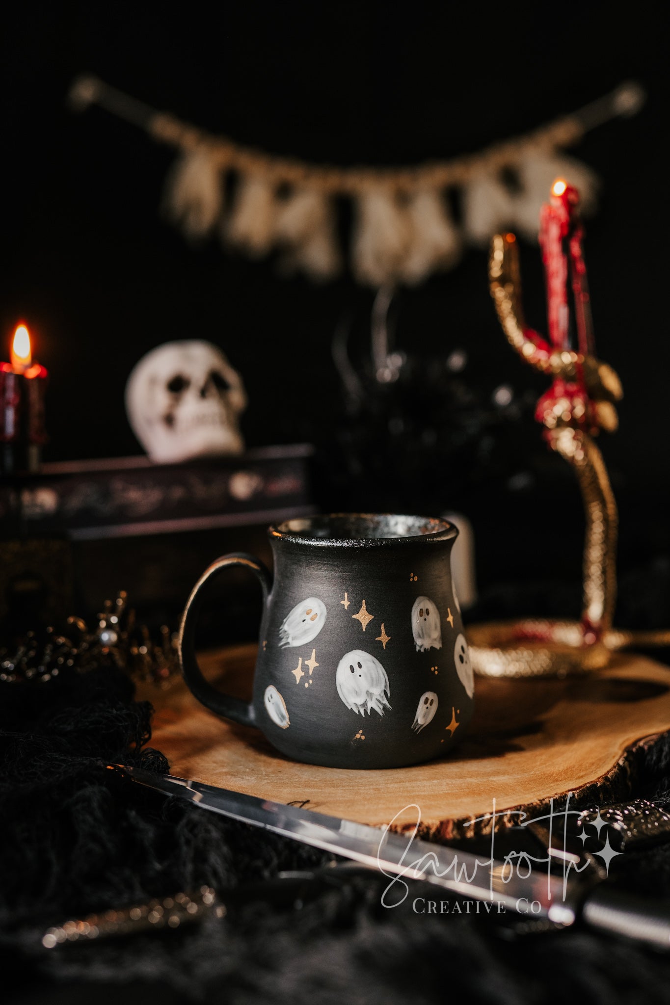 24k Gold Ghost Mug - Large