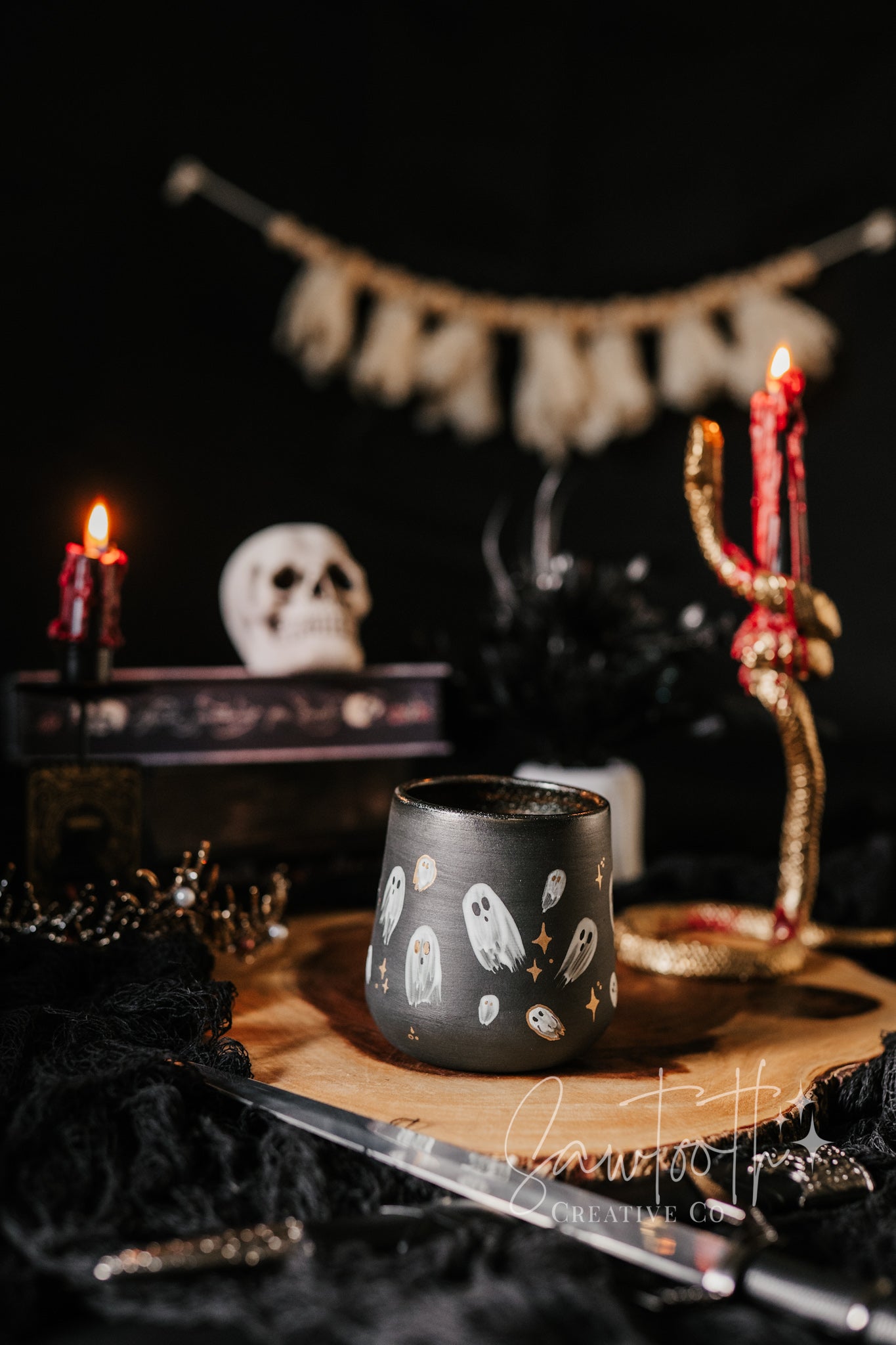 24k Gold Ghost Mug - Large