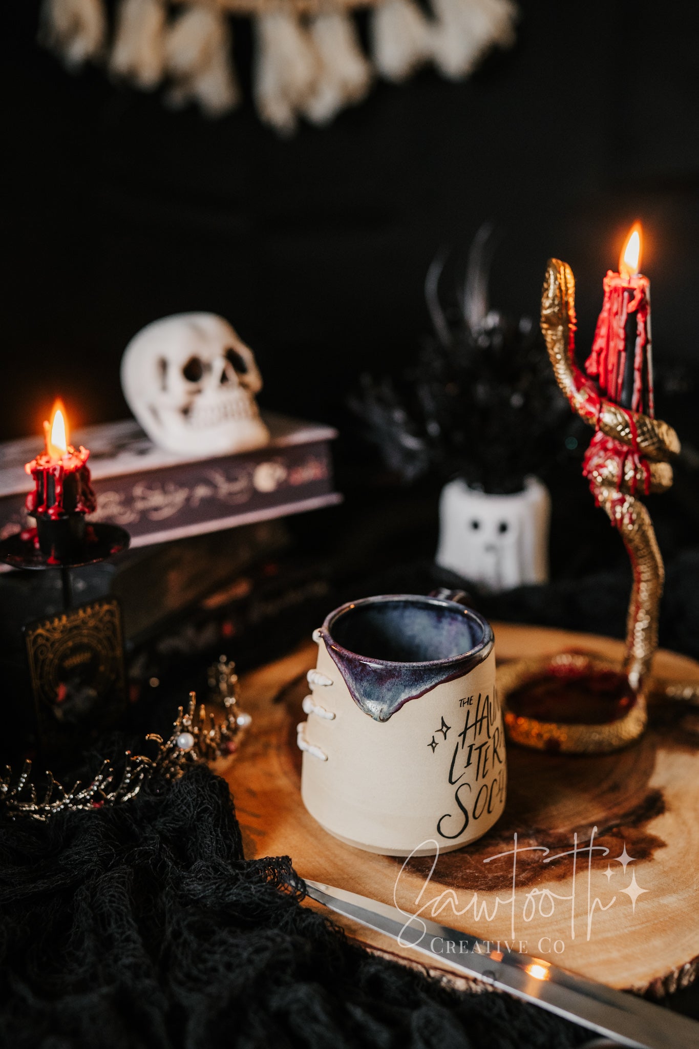 Haunted Literary Society Skeleton Mug - Large