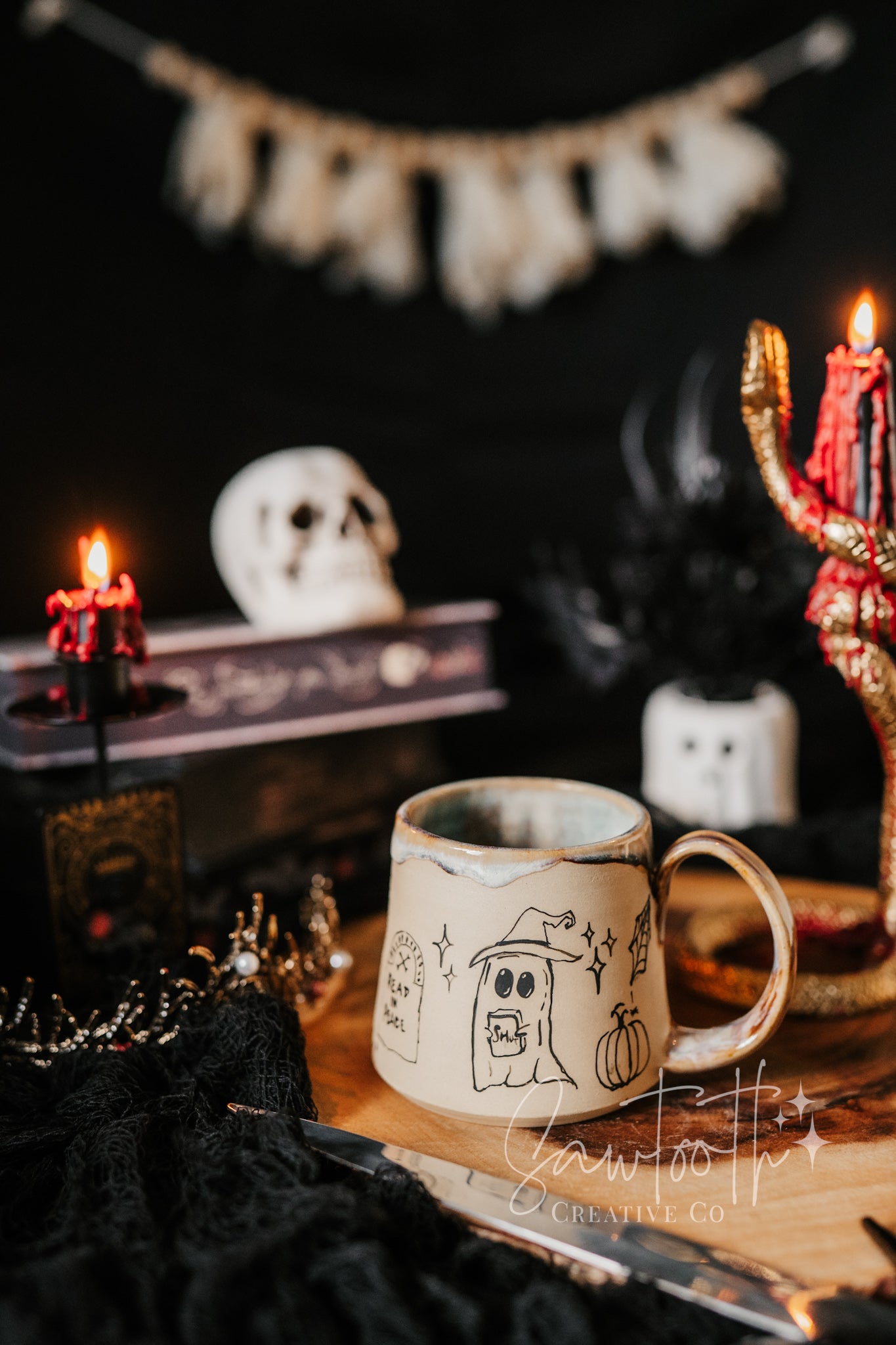 Spooky Doodle Mug - Medium