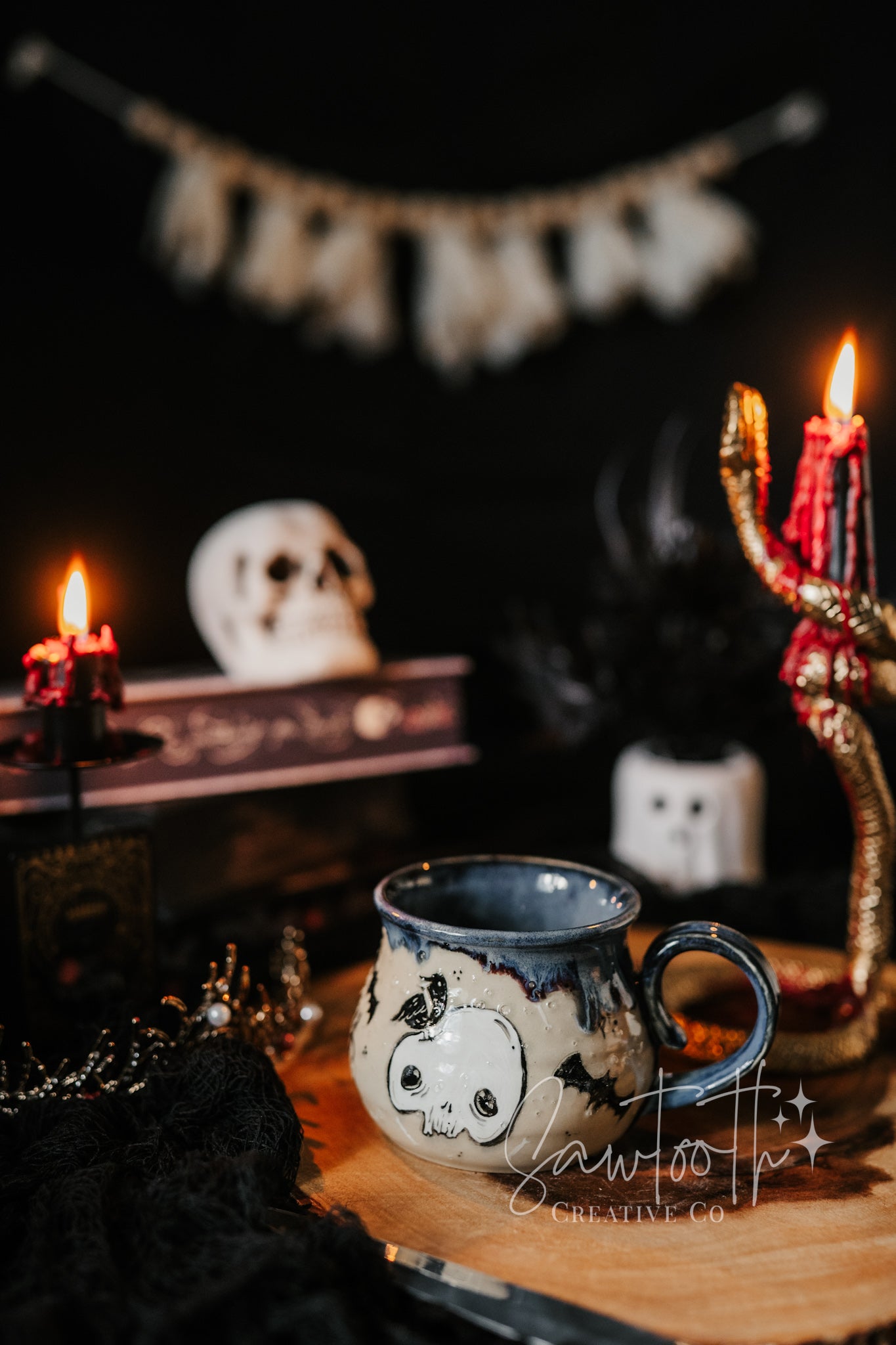 **Scratch & Dent** Spooky Season Painted Mug - Small