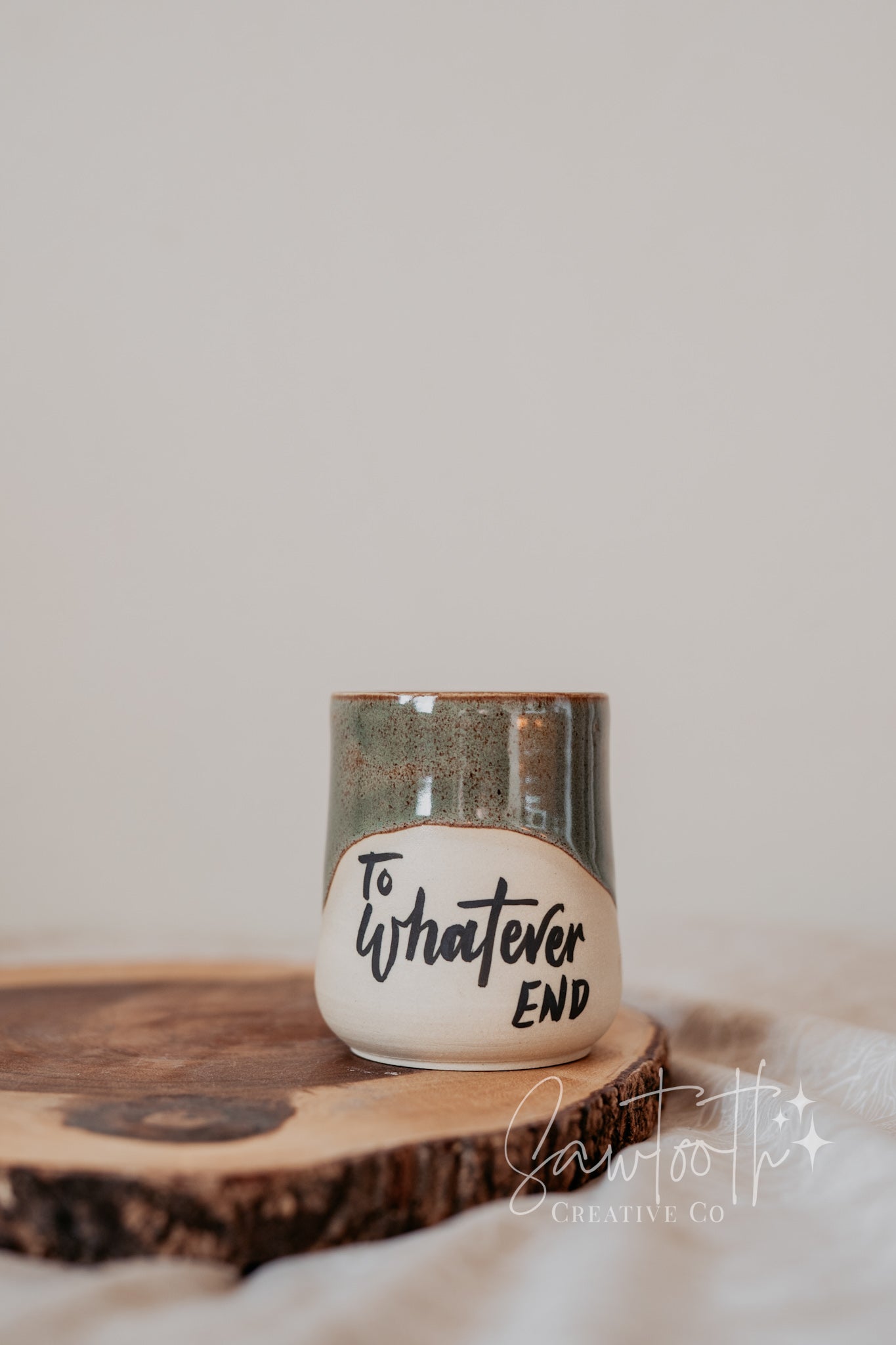 To Whatever End Thumb Print Cup - 14oz - #8