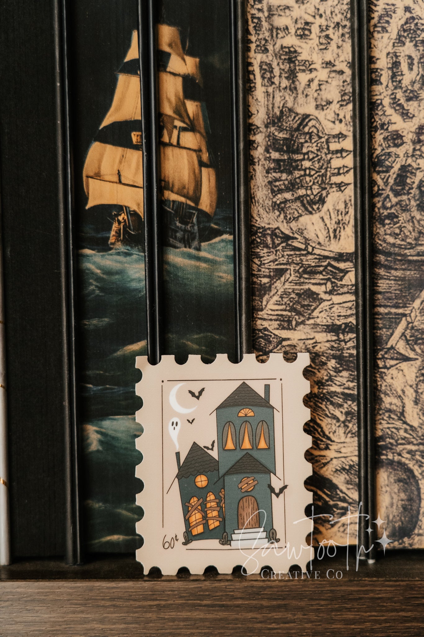 Haunted House Sticker