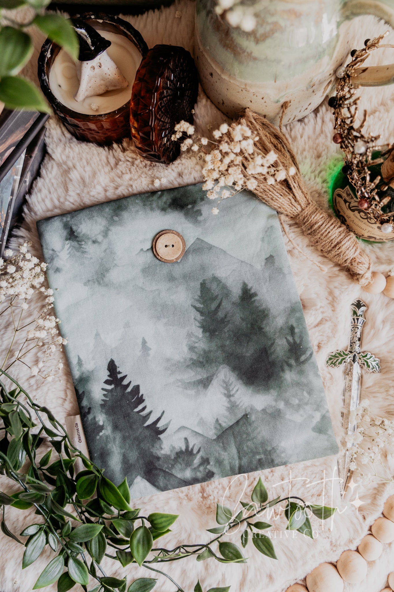 Misty Mountain - Fabric Booksleeve