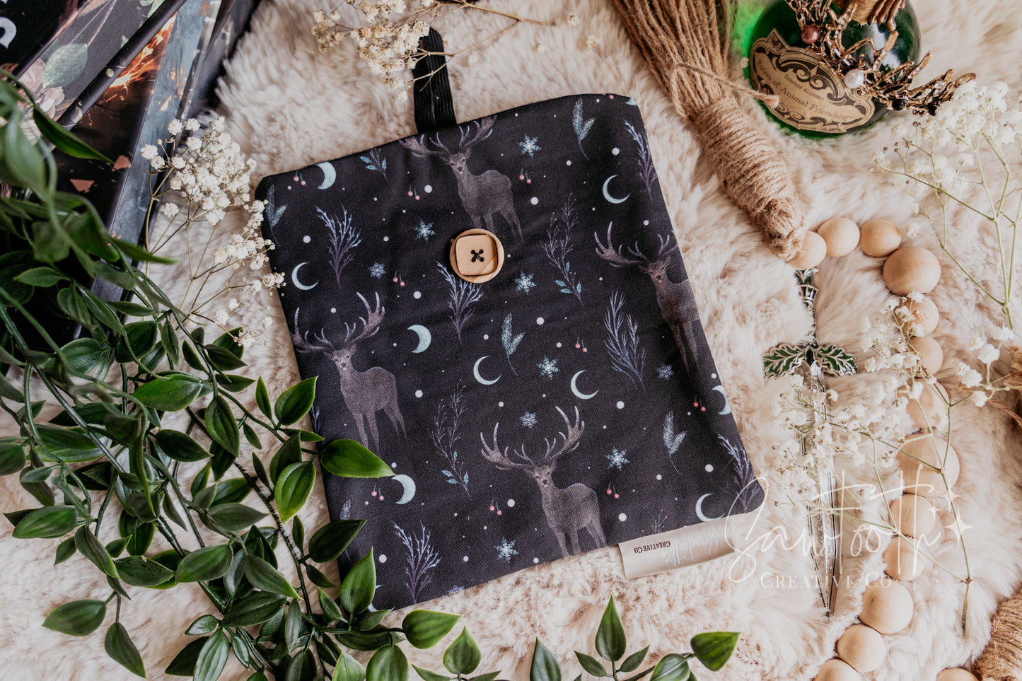 Midnight Stag - Fabric Booksleeve