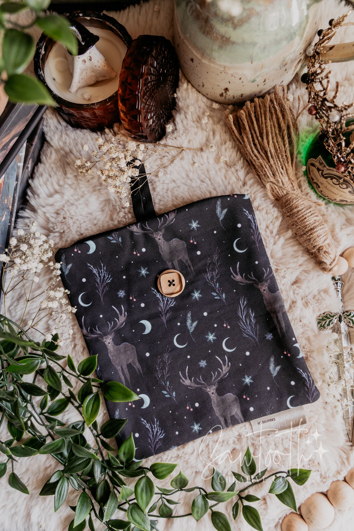 Midnight Stag - Fabric Booksleeve