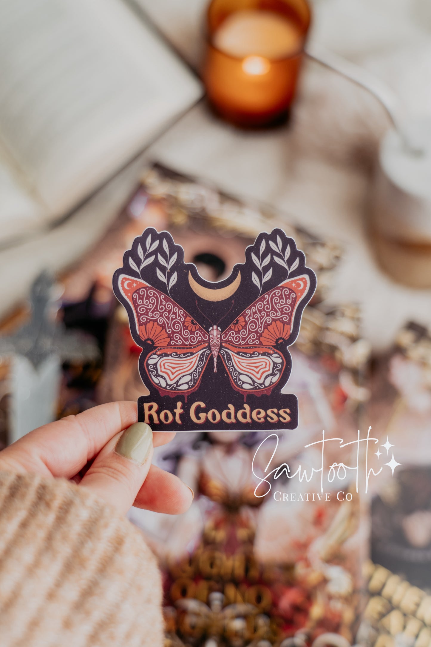 Rot Goddess Sticker | The War of Lost Hearts | Daughter of No Worlds | Tisaanah | Maxantarius | Carissa Broadbent | Kindle Stickers