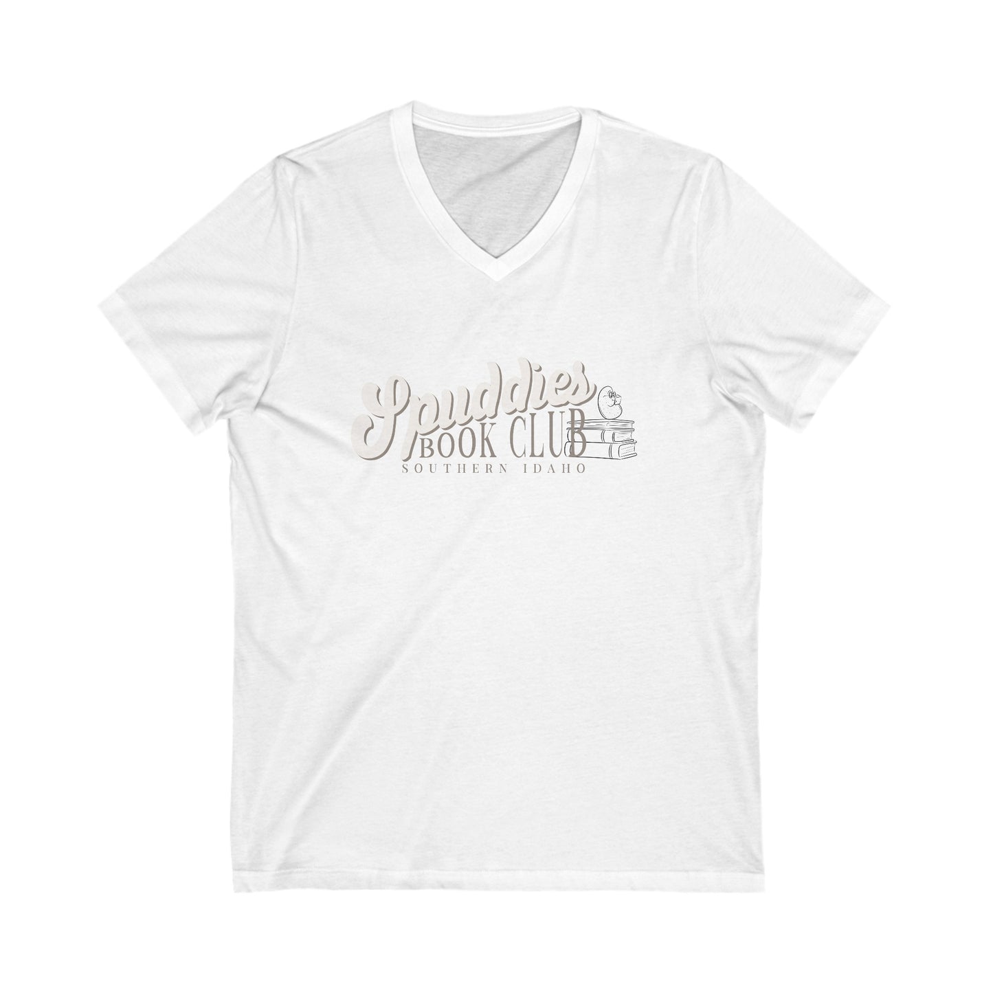 Spuddies Book Club Short Sleeve V-Neck Tee