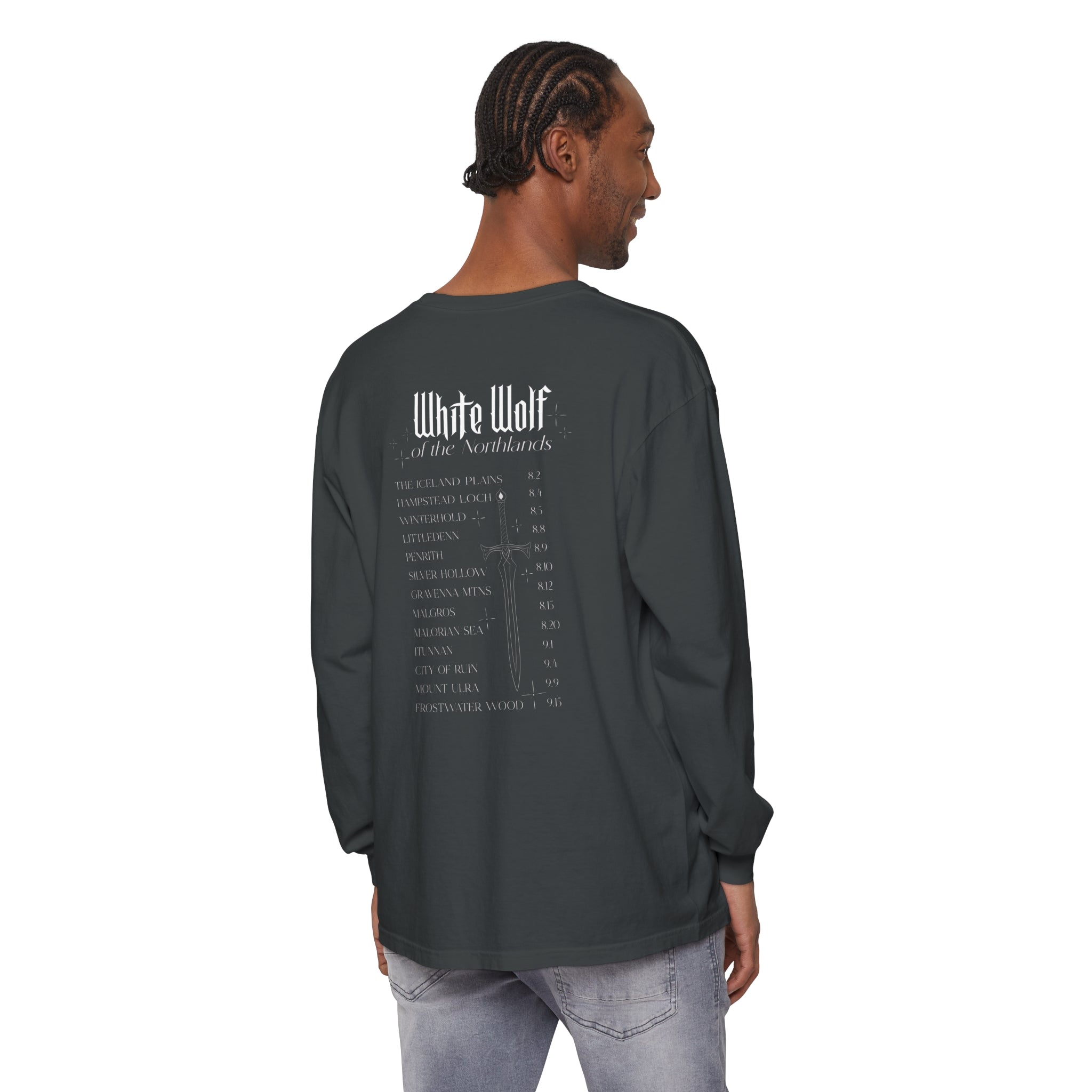 White Wolf World Tour Comfort Colors Long Sleeve T-Shirt