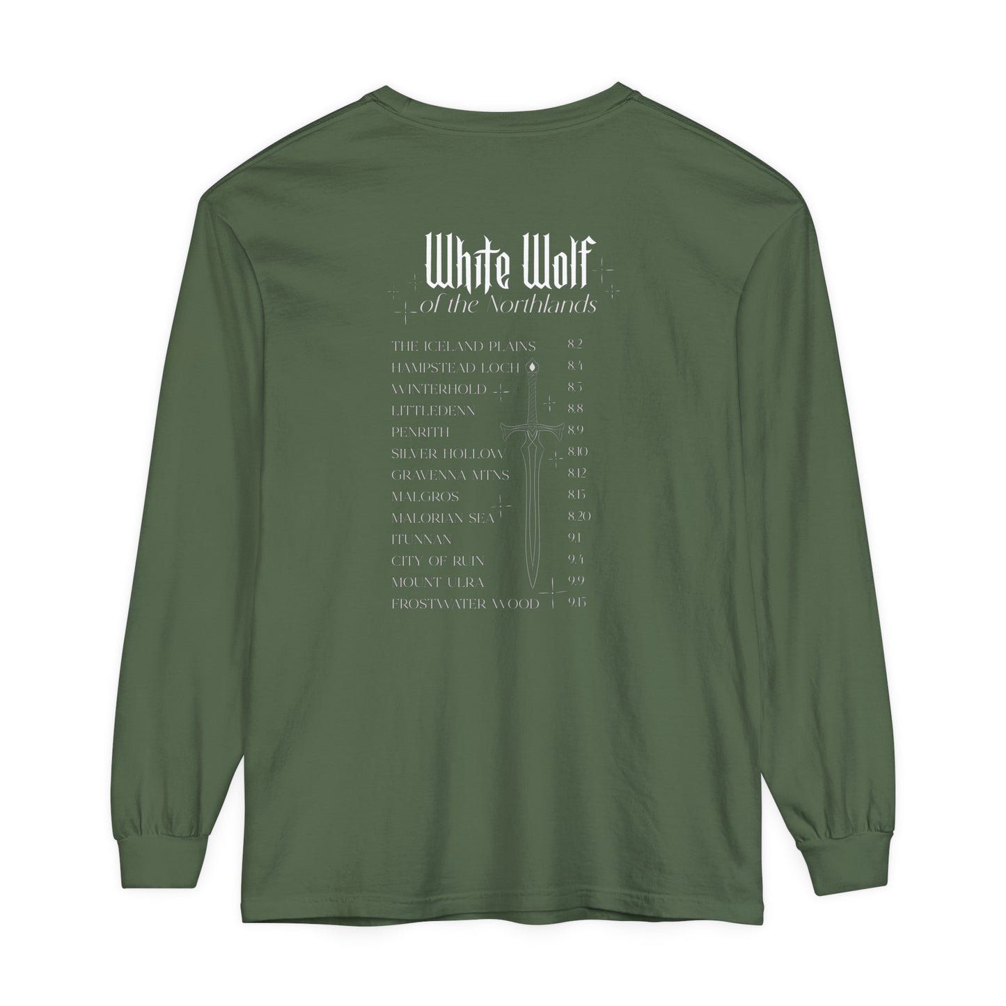 White Wolf World Tour Comfort Colors Long Sleeve T-Shirt