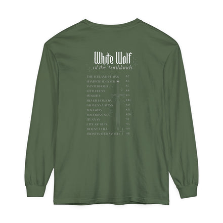 White Wolf World Tour Comfort Colors Long Sleeve T-Shirt