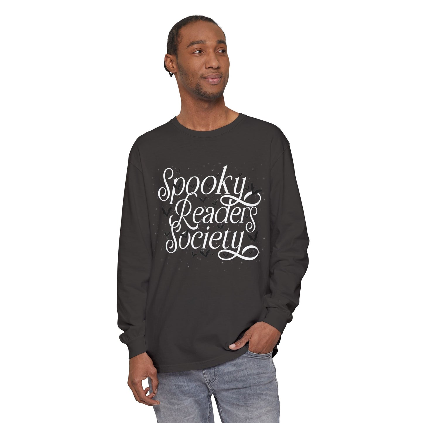 Spooky Readers Society Comfort Colors Long Sleeve T-Shirt