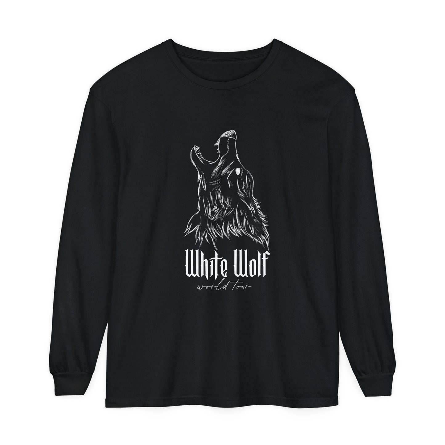 White Wolf World Tour Comfort Colors Long Sleeve T-Shirt