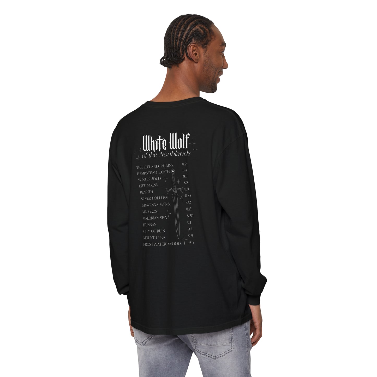 White Wolf World Tour Comfort Colors Long Sleeve T-Shirt