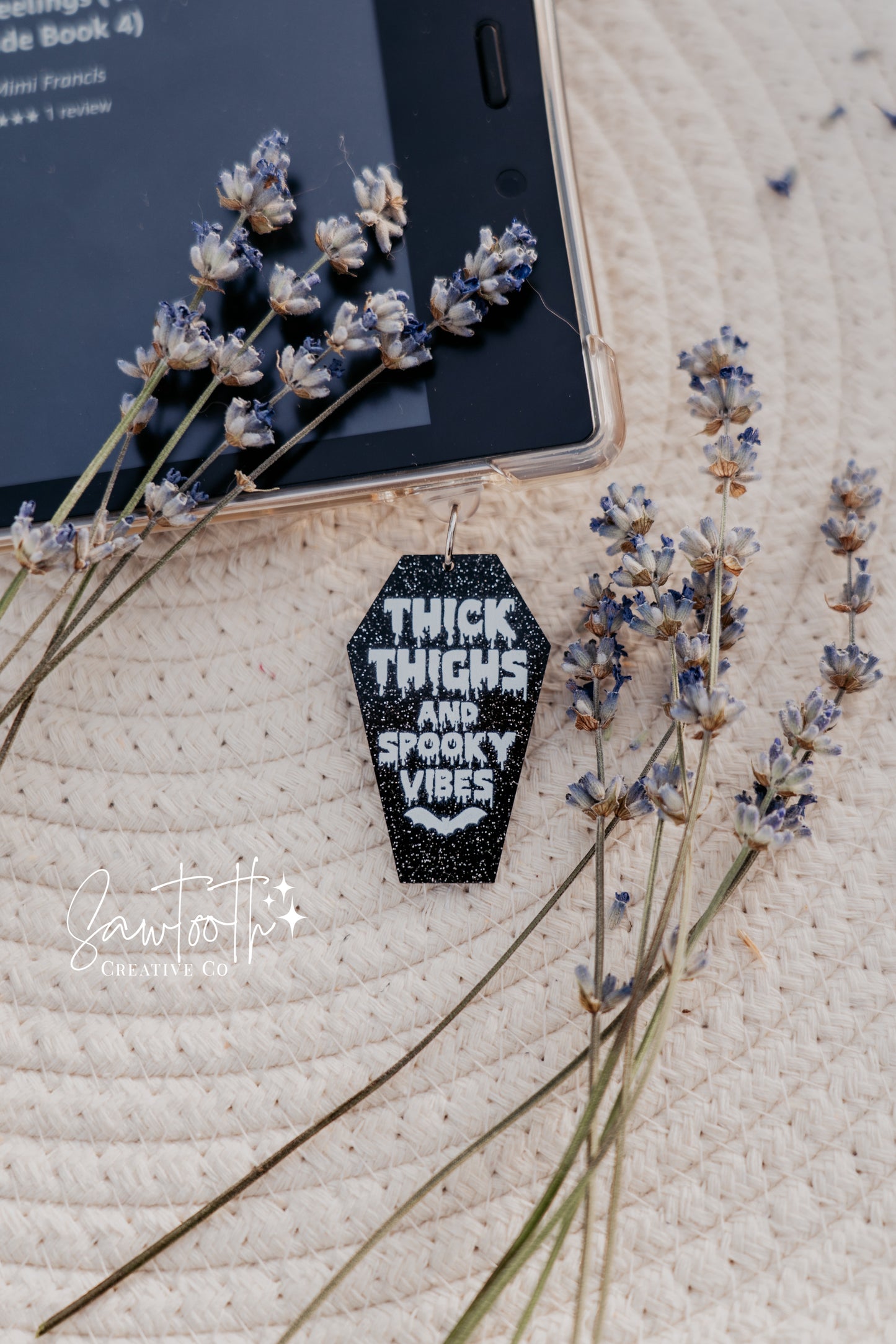 Spooky Season Kindle Charm | Phone Charm