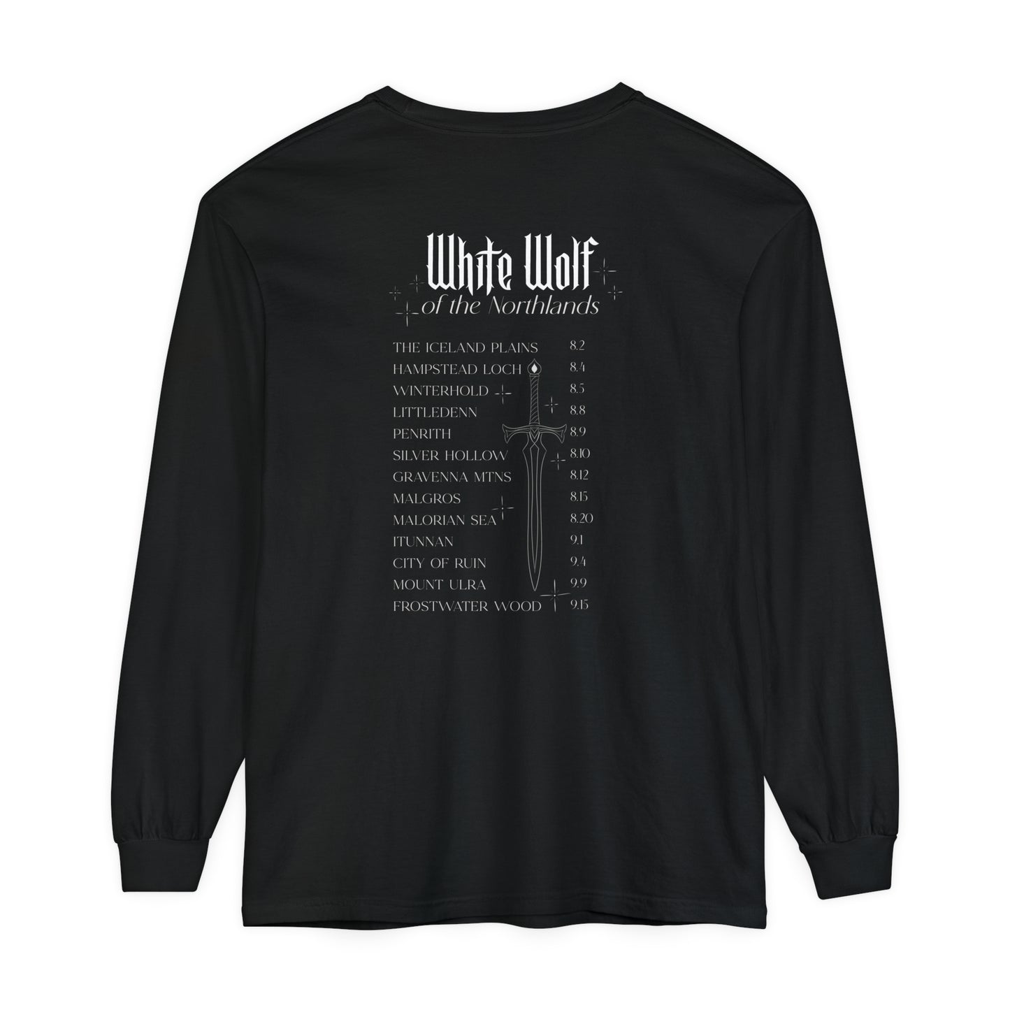 White Wolf World Tour Comfort Colors Long Sleeve T-Shirt