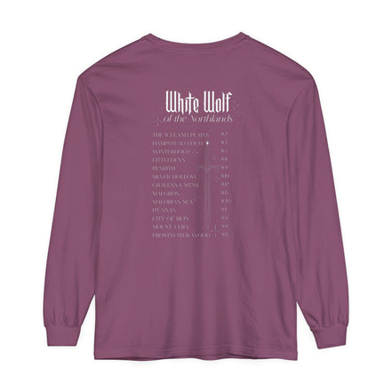 White Wolf World Tour Comfort Colors Long Sleeve T-Shirt