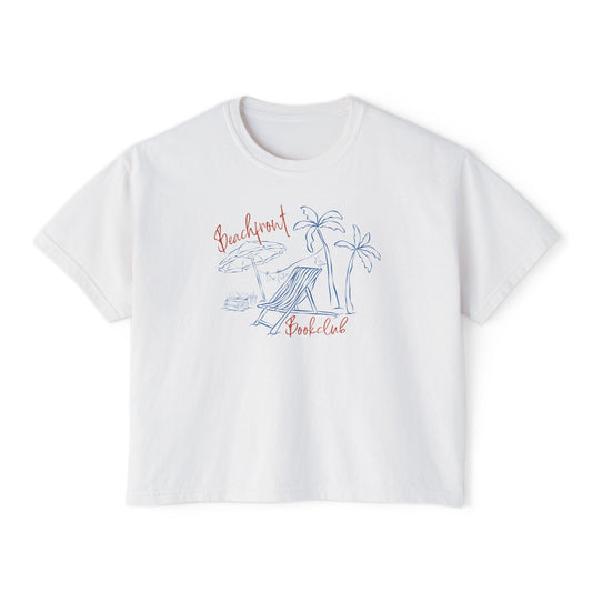 Beachfront Bookclub Boxy Tee