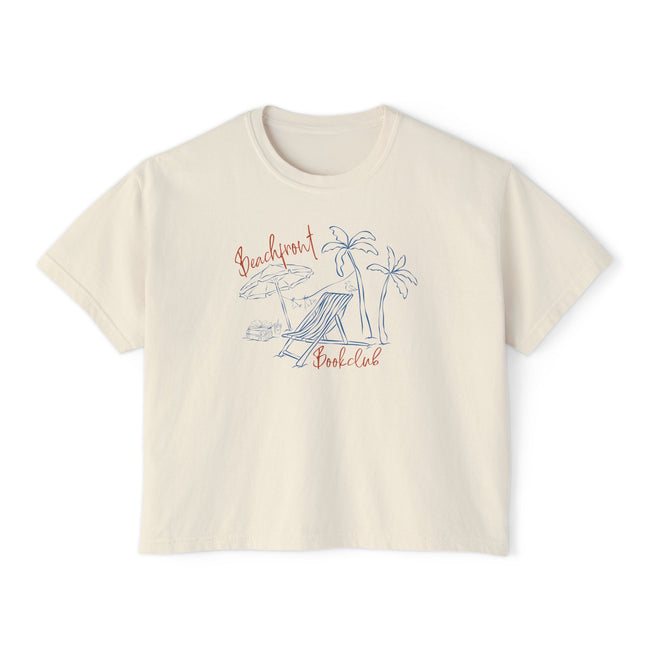 Beachfront Bookclub Boxy Tee