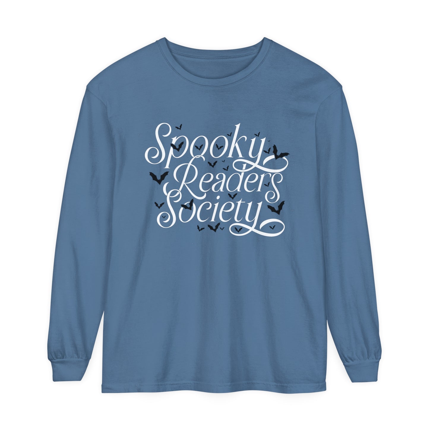 Spooky Readers Society Comfort Colors Long Sleeve T-Shirt