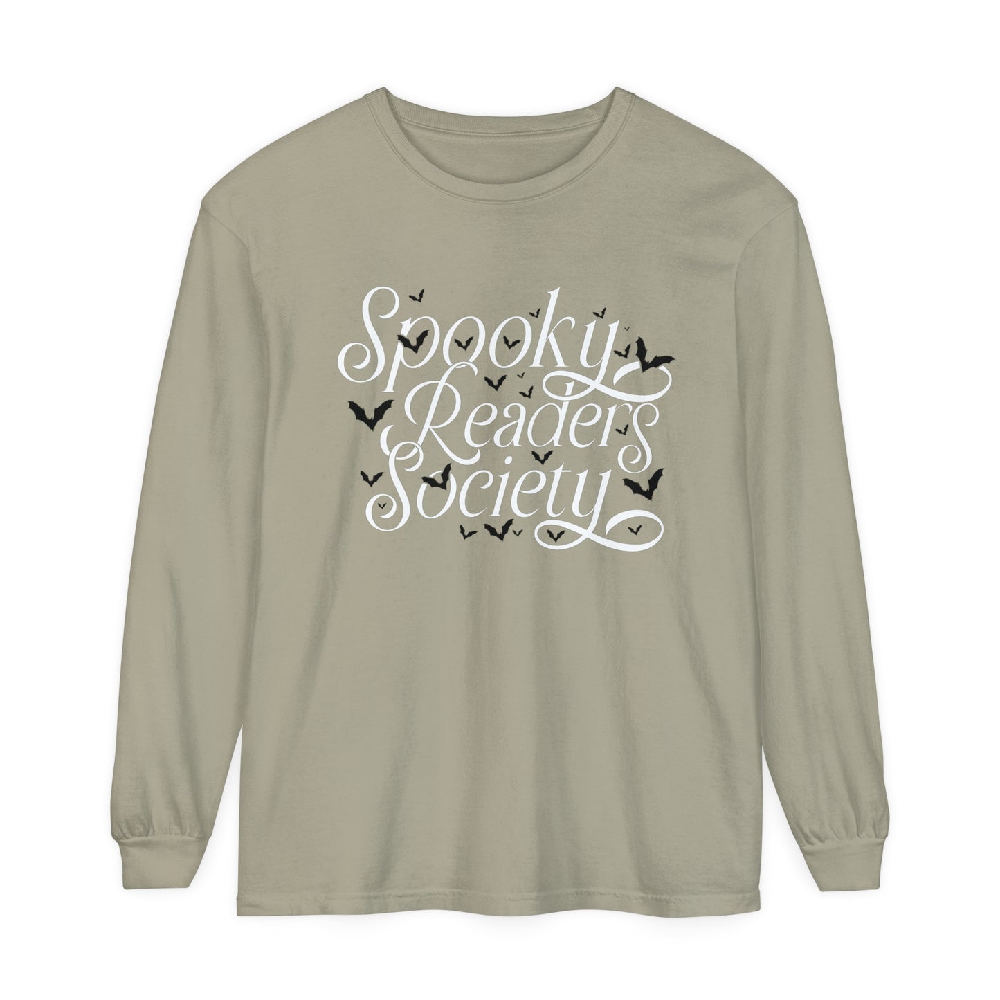 Spooky Readers Society Comfort Colors Long Sleeve T-Shirt