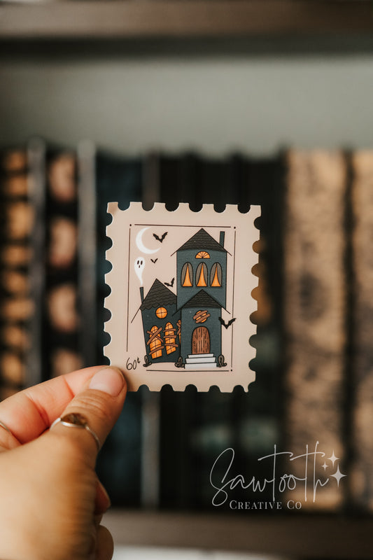 Haunted House Sticker