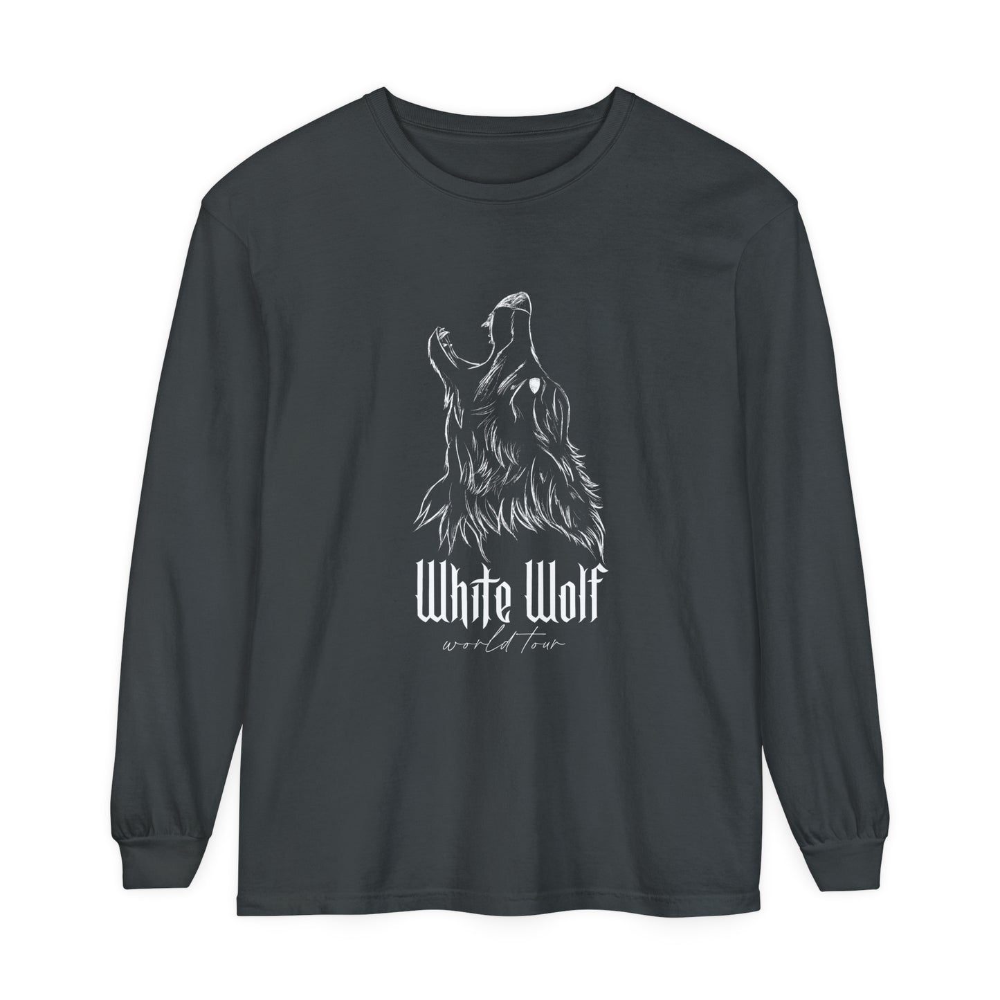 White Wolf World Tour Comfort Colors Long Sleeve T-Shirt