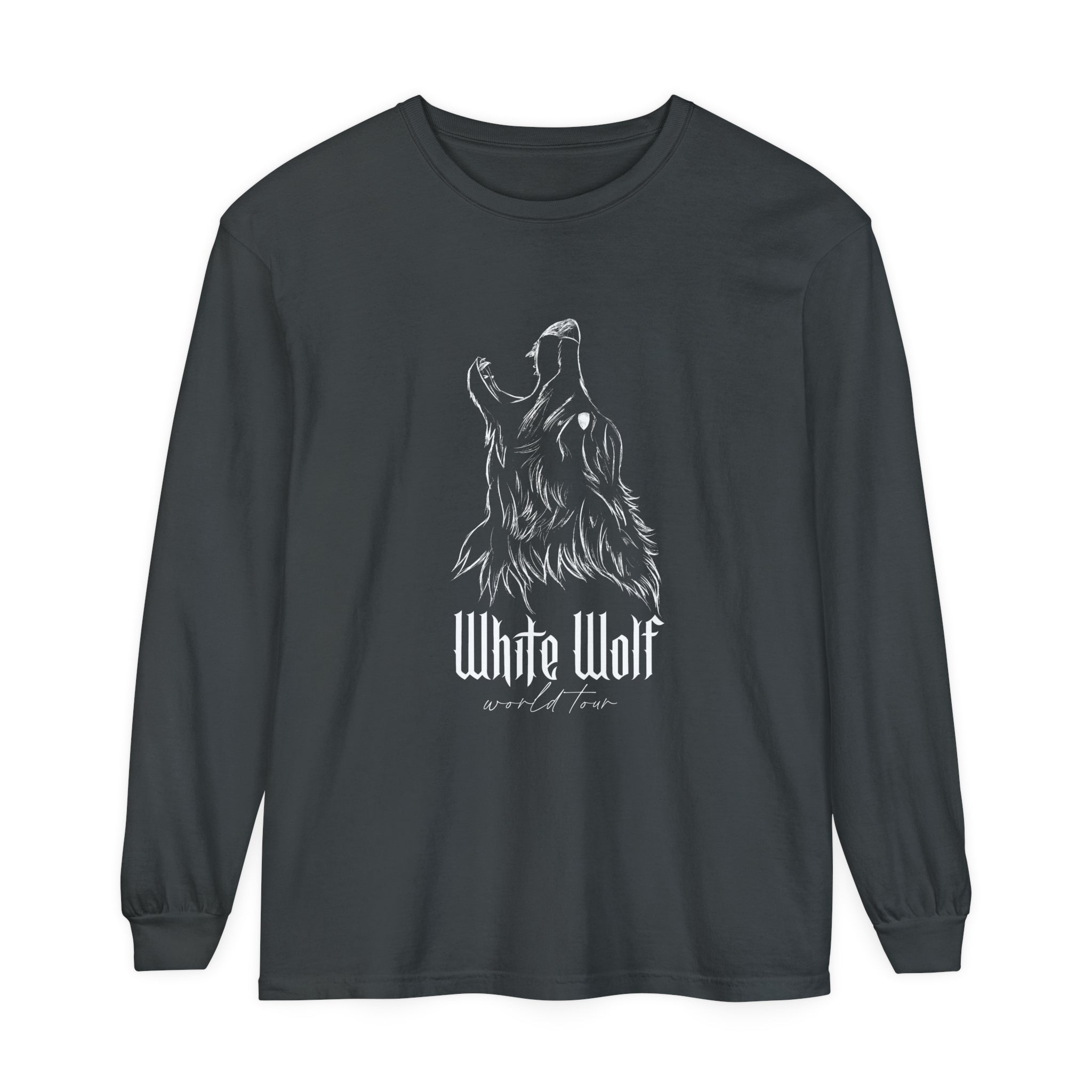 White Wolf World Tour Comfort Colors Long Sleeve T-Shirt