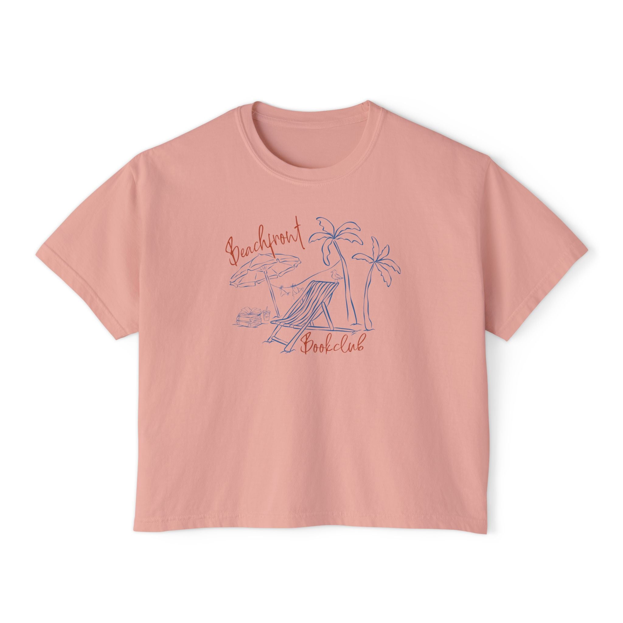 Beachfront Bookclub Boxy Tee
