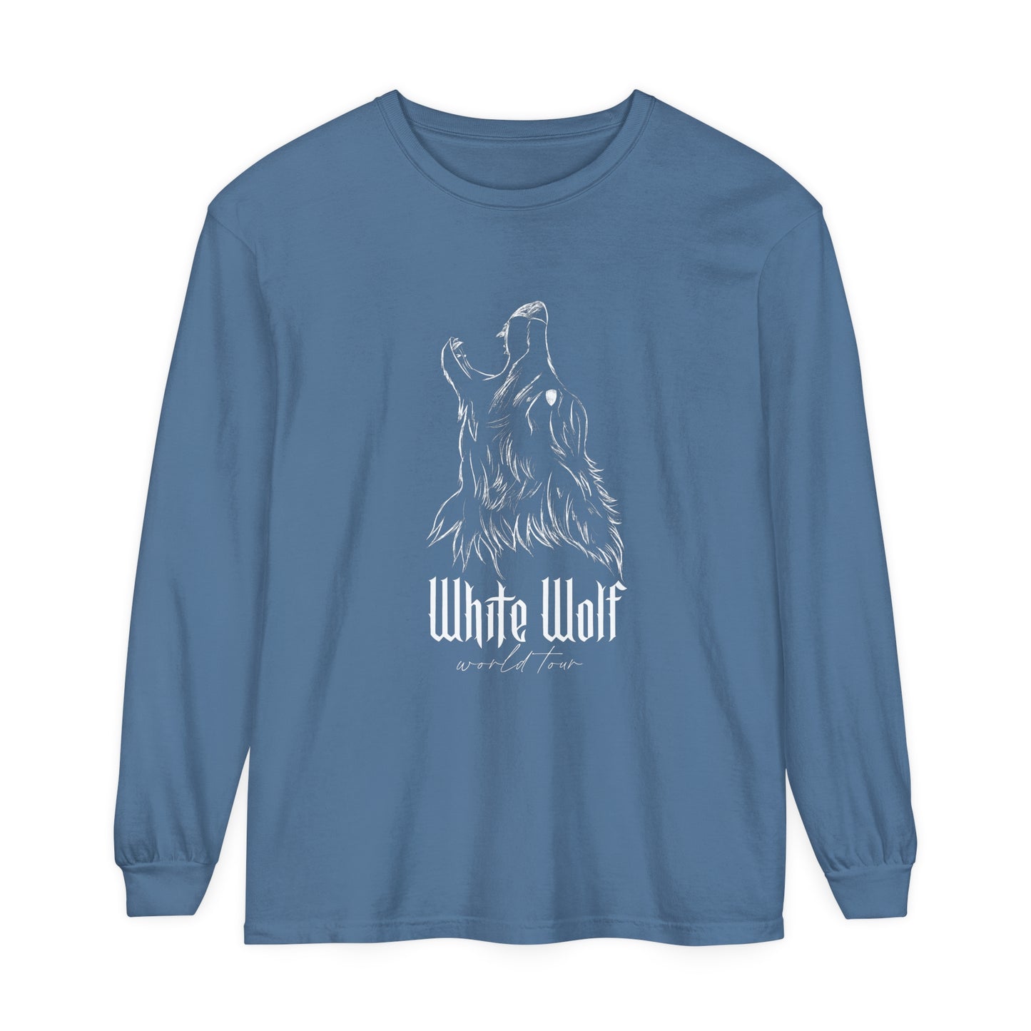 White Wolf World Tour Comfort Colors Long Sleeve T-Shirt