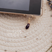 Eggplant Kindle Charm | Phone Charm