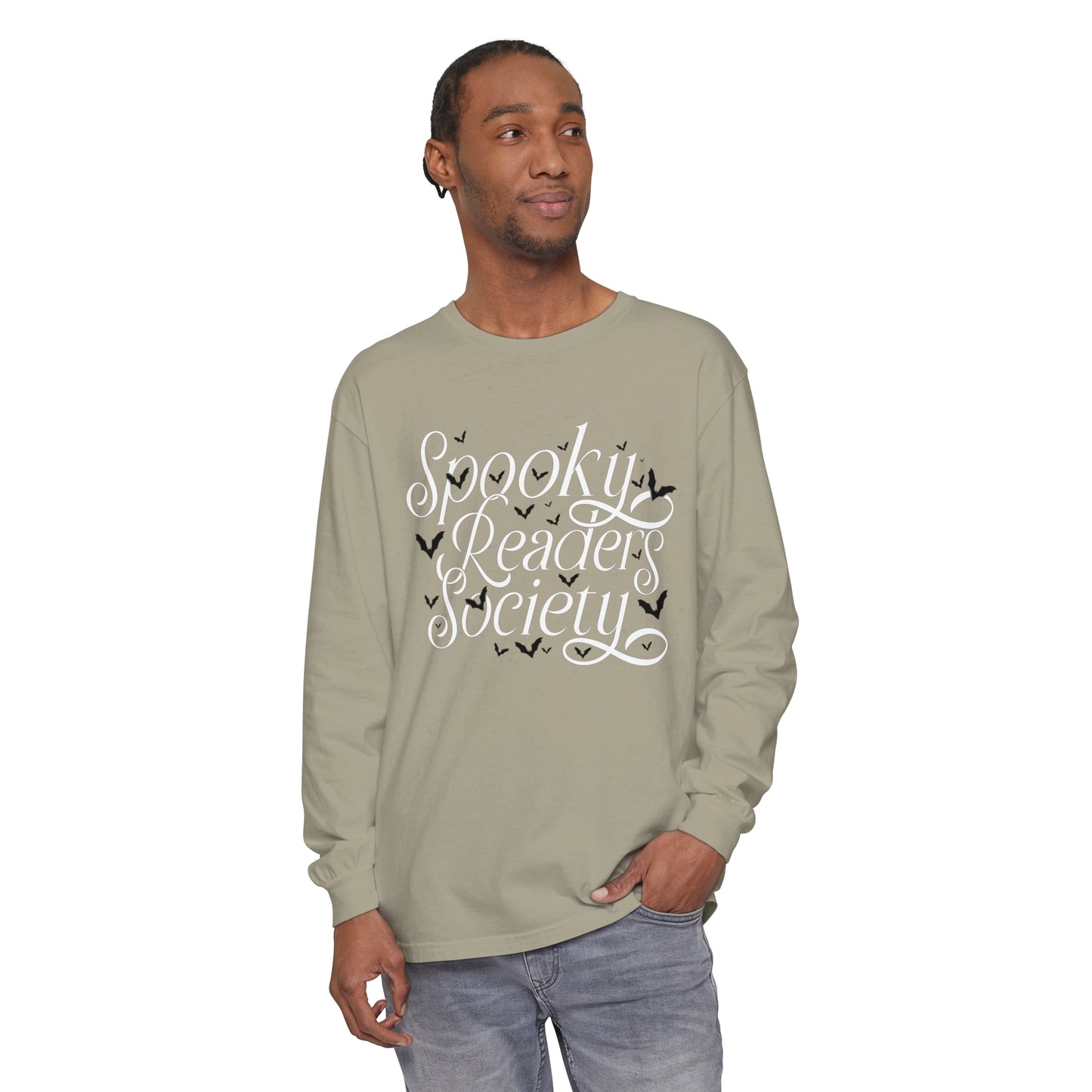 Spooky Readers Society Comfort Colors Long Sleeve T-Shirt