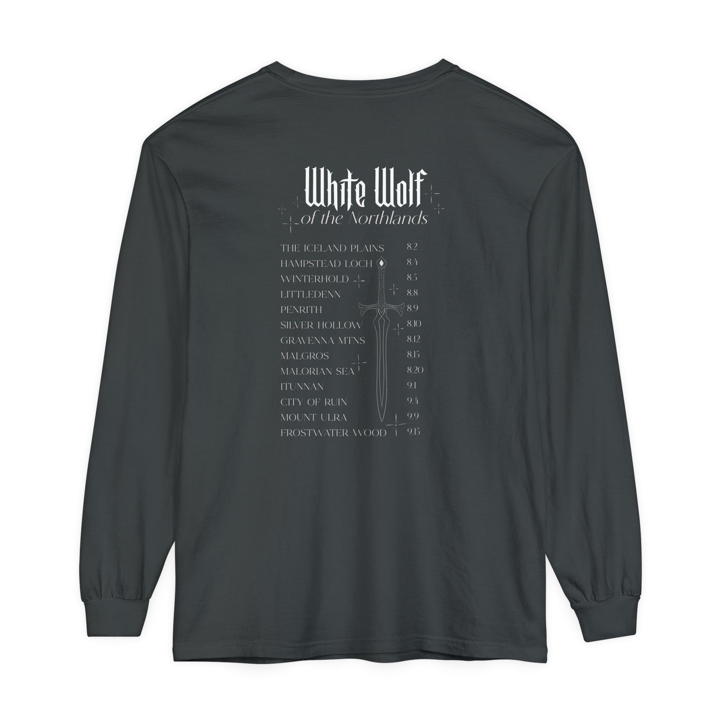 White Wolf World Tour Comfort Colors Long Sleeve T-Shirt