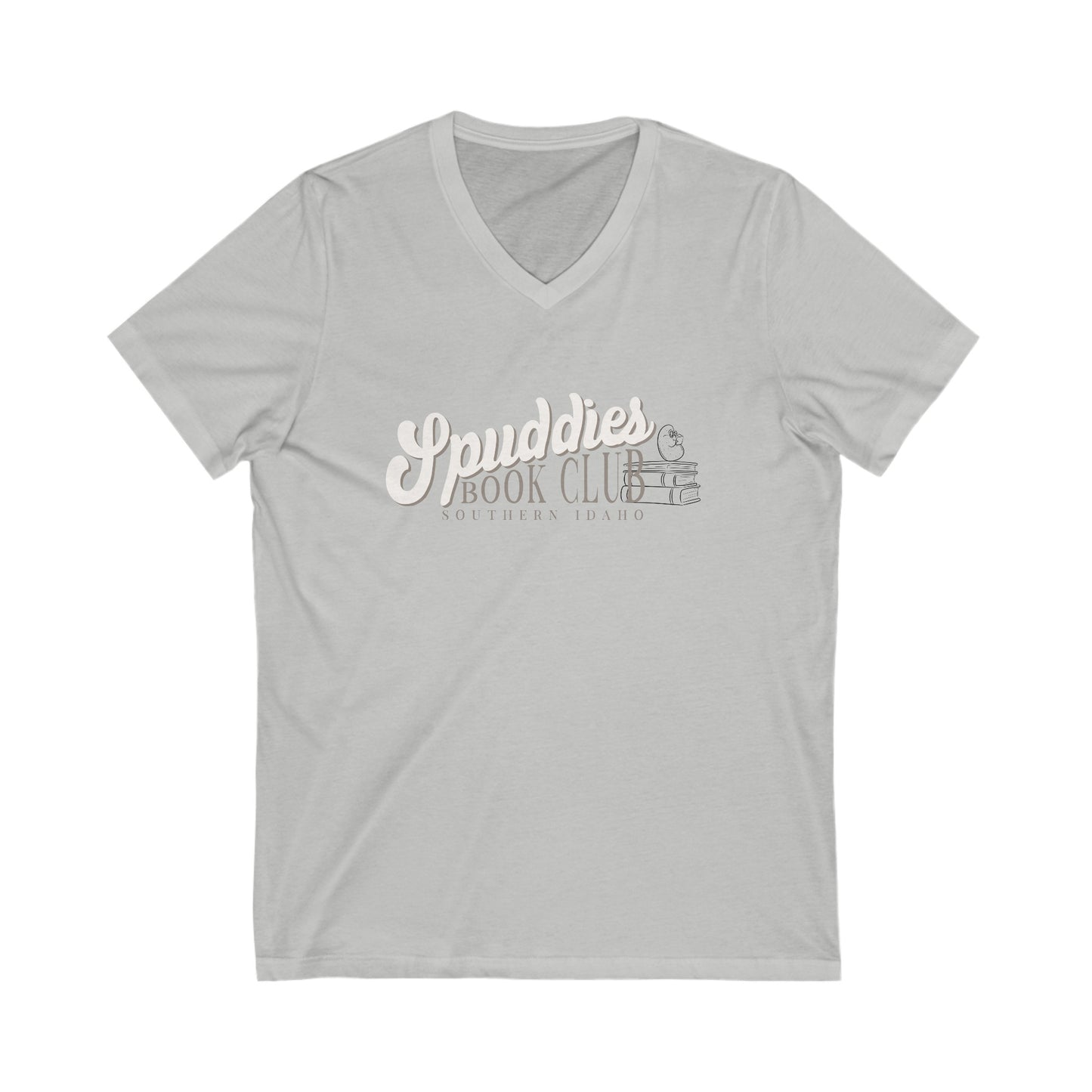 Spuddies Book Club Short Sleeve V-Neck Tee