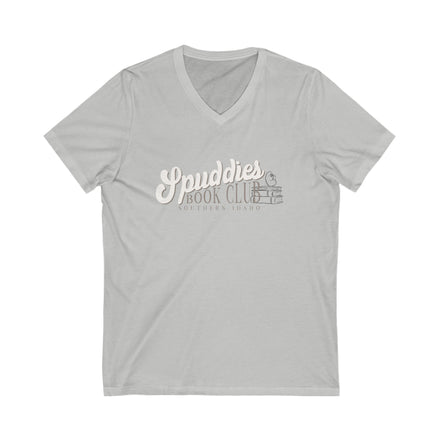 Spuddies Book Club Short Sleeve V-Neck Tee