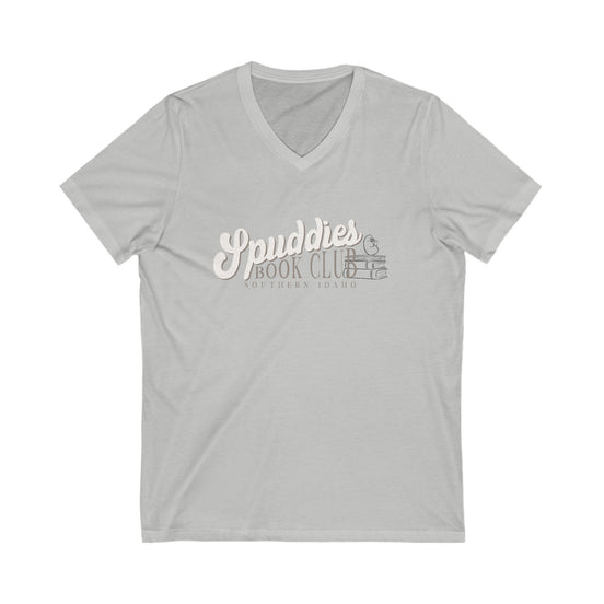 Spuddies Book Club Short Sleeve V-Neck Tee