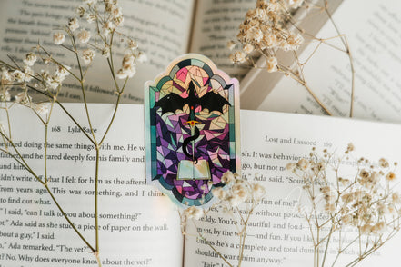 Stained Glass Holographic Dragon Sticker