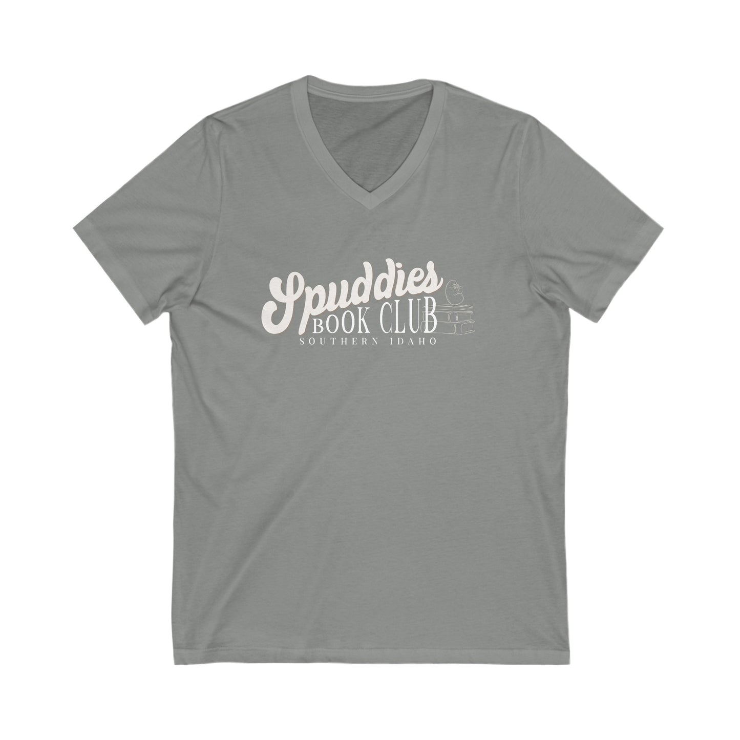 Spuddies Book Club Short Sleeve V-Neck Tee