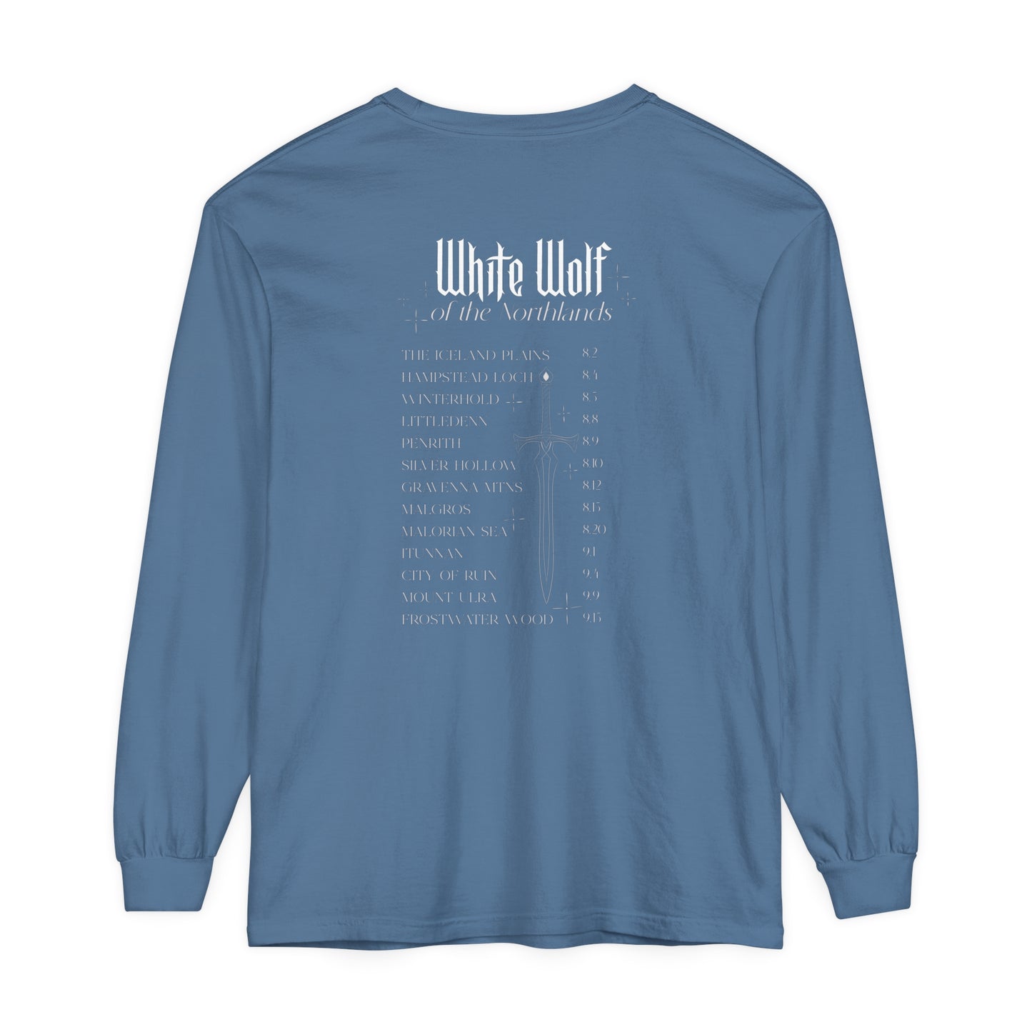 White Wolf World Tour Comfort Colors Long Sleeve T-Shirt