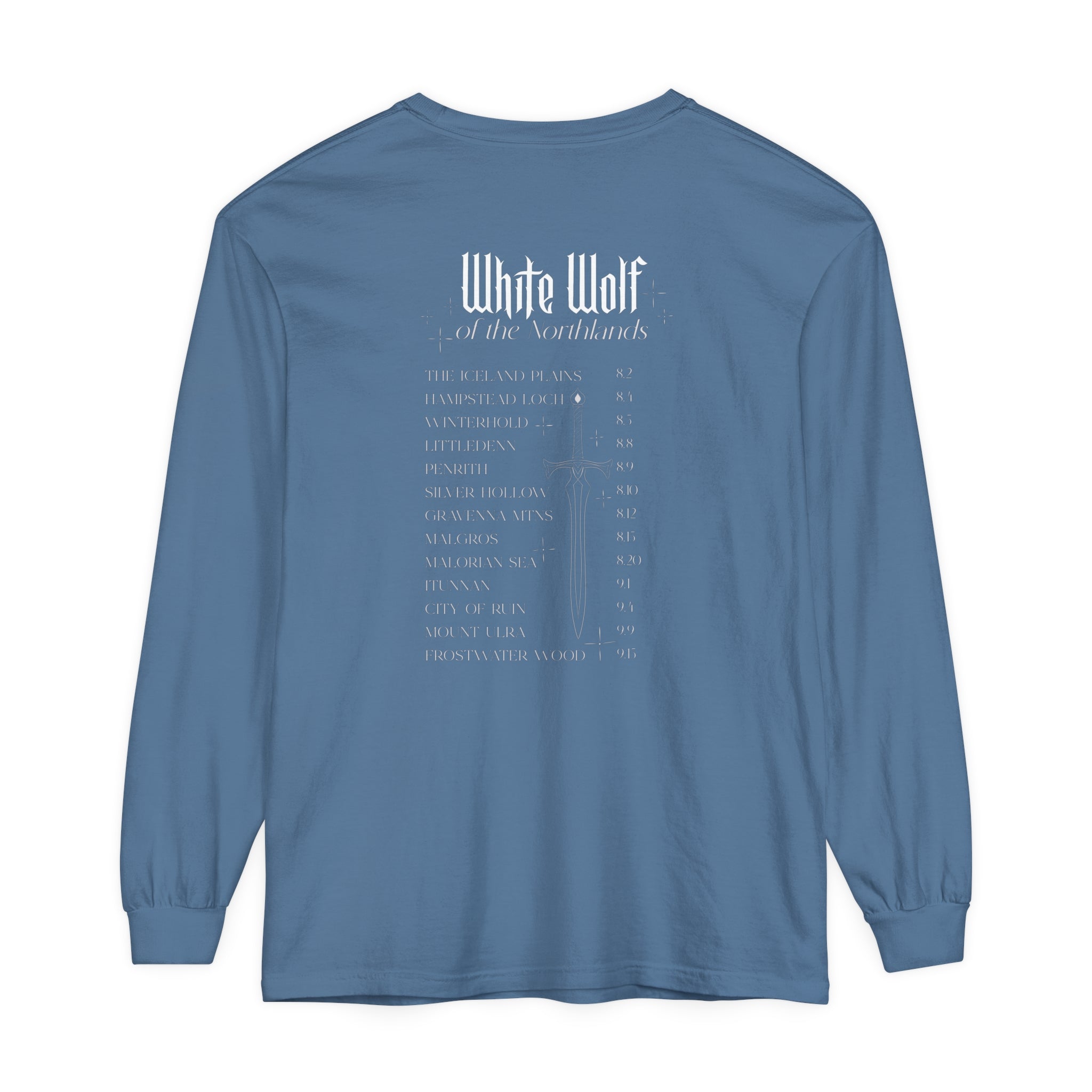 White Wolf World Tour Comfort Colors Long Sleeve T-Shirt