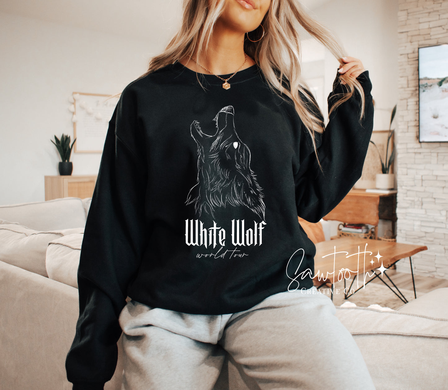 White Wolf World Tour Crewneck Sweatshirt